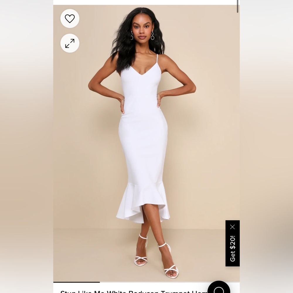 Lulus trumpet hem midi dress